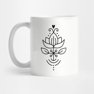 Lotus flower doodle Mug